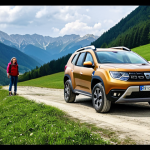 Dacia Duster Adventure**

"A fully clothed family of four smiles as they stand in front of a Dacia Duster SUV parked on a scenic mountain road in the Romanian Carpathians. The car is dusted with a light layer of dirt, suggesting an adventurous journey. In the background, towering peaks and lush forests create a breathtaking vista. Safe for work, appropriate content, fully clothed, family-friendly, perfect anatomy, correct proportions, professional photography, high quality."

**