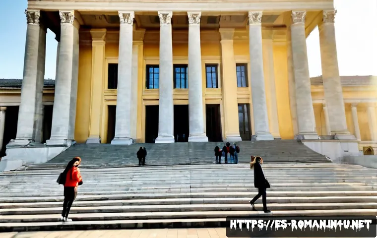 루마니아 국립미술관 - Photorealistic exterior of Romania’s National Museum of Art in Bucharest, grand neoclassical palace ...
